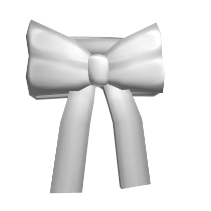 White Bow Collar