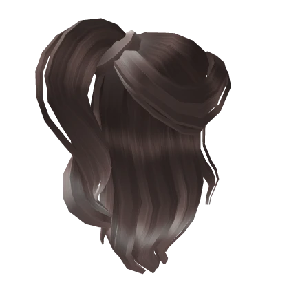 Ash Brown Half-up Ponytail