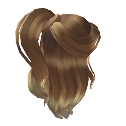 Caramel Half-up Ponytail