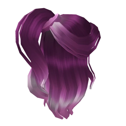 Grape Half-up Ponytail