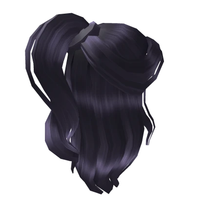 Purple Half-up Ponytail