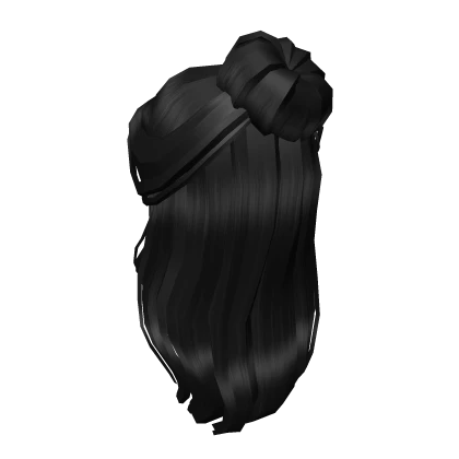 Black Royal Half-Bun