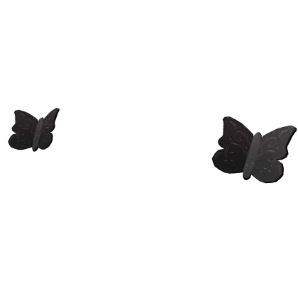 Black Butterfly Clips