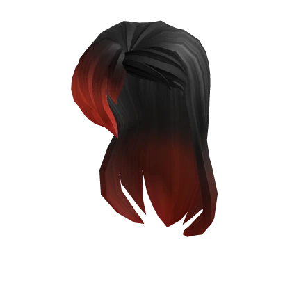 Long Rockstar Hair - Black & Red