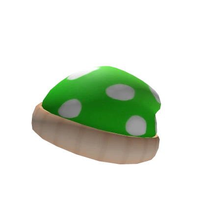 Green Mushroom Beanie