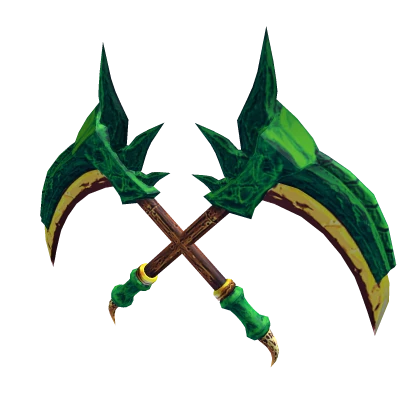 Green Dual Dragon Sickles