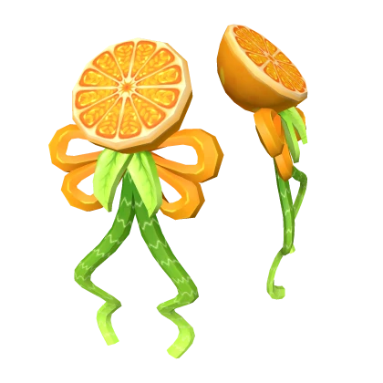 Orange Citrus Hairbows