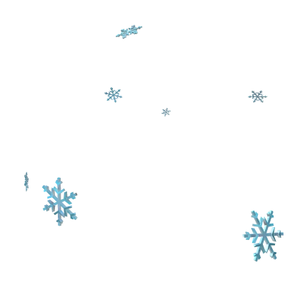 Blue Snowflakes v2