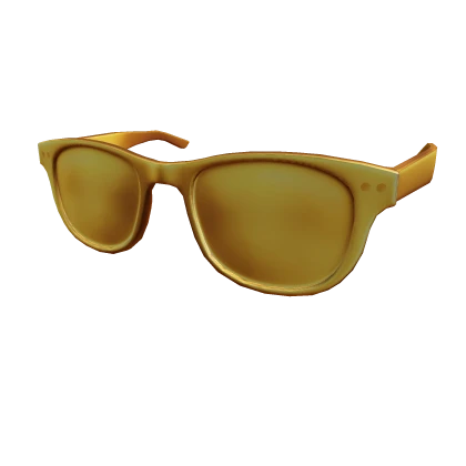 Golden Wayfarer Sunglasses