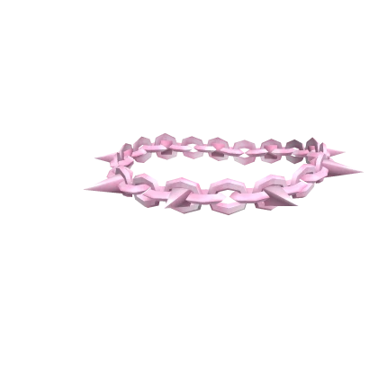 Pink Spiked Chain Choker