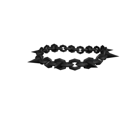 Black Spiked Chain Choker