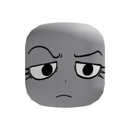 Unamused chill anime face
