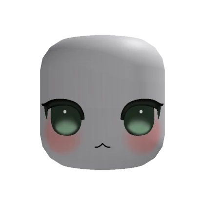 🍀Animated Calm Chibi Eyes Face (Green)