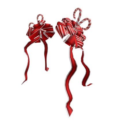 Candycane Hair Bows