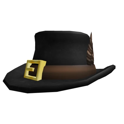 Black Cowboy Pilgrim Hat