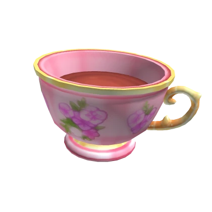 Pink Floral Teacup