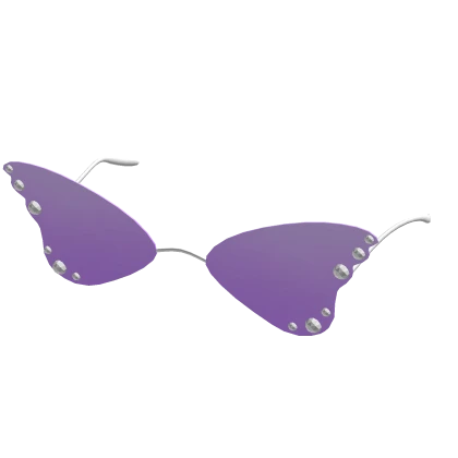 Fluttering  Butterfly Glasses Purple