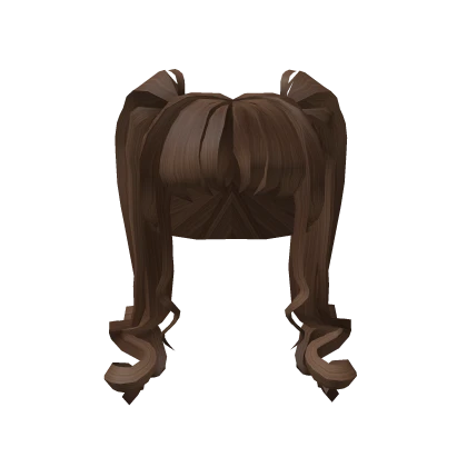 Brown Anime Princess Ponytails