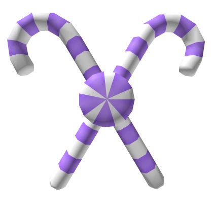 Purple Crossed Candy Cane