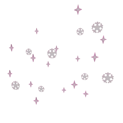 Pink Snowflakes and Sparkles