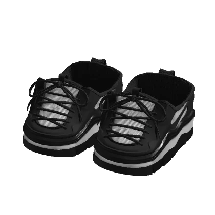Black & White Sneaker Shoes