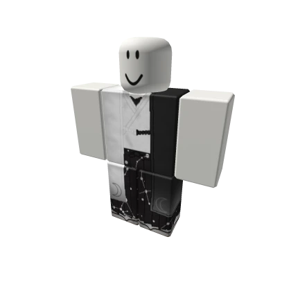 Moon Haori w/ Constellations Hakama -