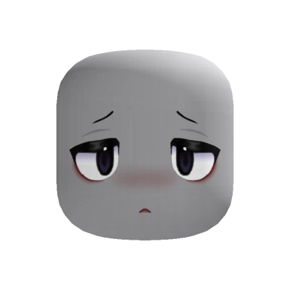 Sad Chibi Emo Black Anime Face