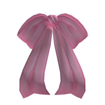 Elegant Low Hair Bow Pink