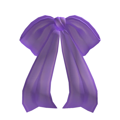 Elegant Low Hair Bow Purple