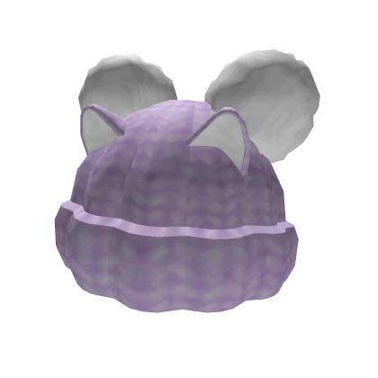 Purple Fluff Beanie