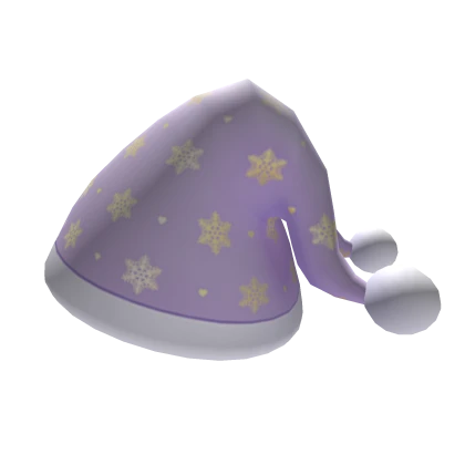 Christmas Pajama Hat Purple