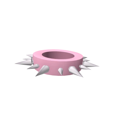 Pink Spiky Goth Necklace (3.0)