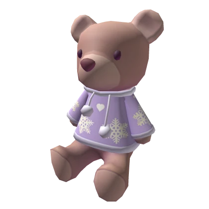 Christmas Teddy Purple