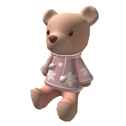 Christmas Teddy Pink