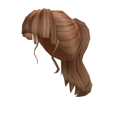 Cute Simple Pony with Bangs Light Brown