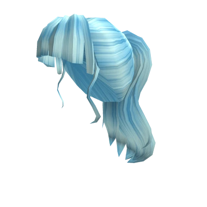 Cute Simple Pony with Bangs Ocean Blue