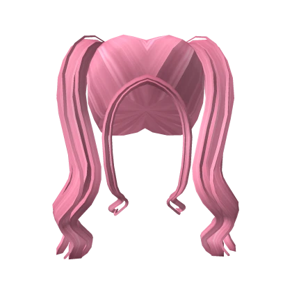 Aesthetic Front Pigtails In Pink 