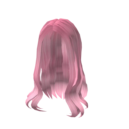 Pink Wavy Simplistic Hair