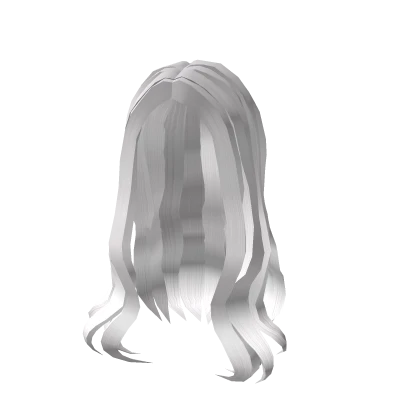 White Wavy Simplistic Hair