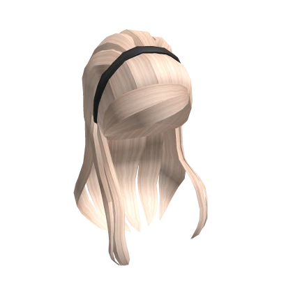 Platinum Blonde Headband Ponytail