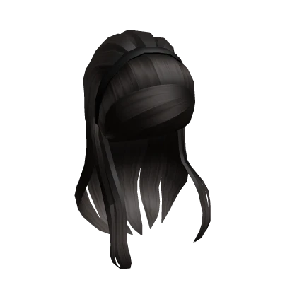 Black Headband Ponytail