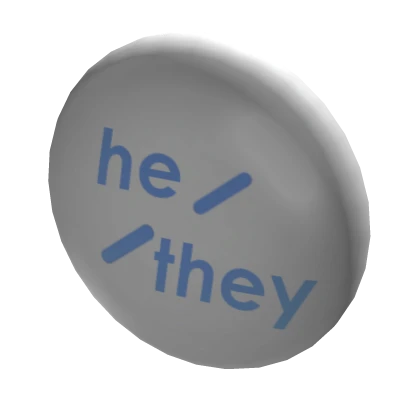 He / They Pronoun Pin