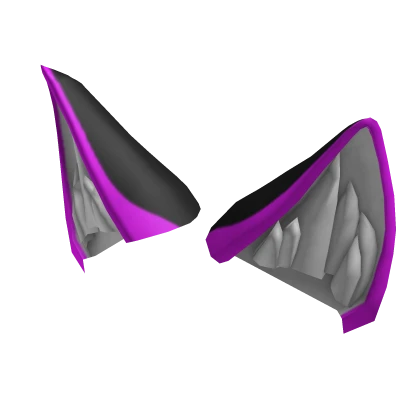 Black & Purple Wolf Ears