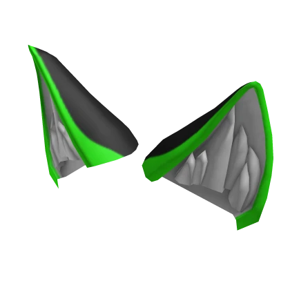 Black & Green Wolf Ears