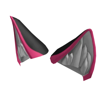 Black & Pink Wolf Ears