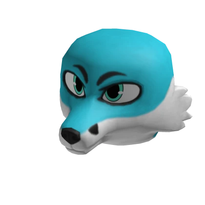 Cyan Fox Head