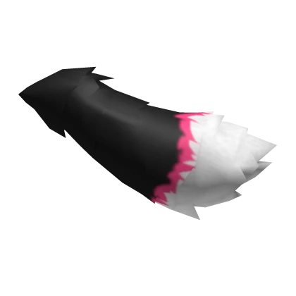 Black & Pink Fox Tail