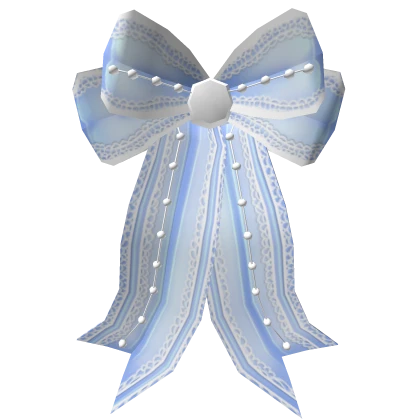 Lovely Lace Blue Bow  (v.2)