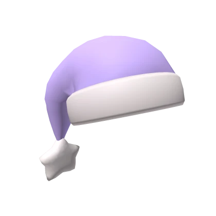 Pastel Purple Santa Star Hat