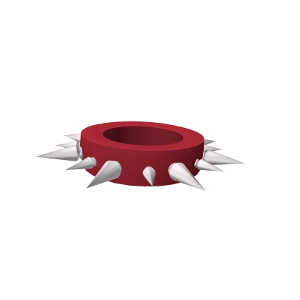 Red Spiky Goth Necklace (3.0)